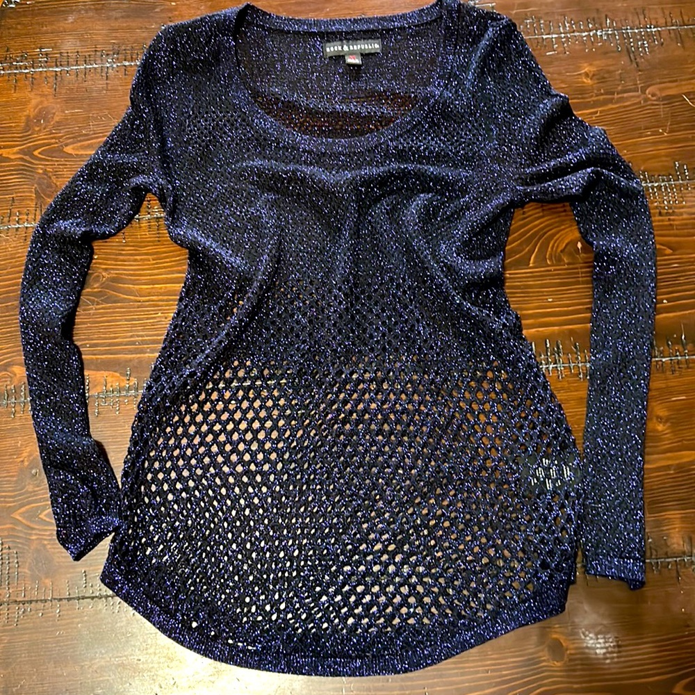 Sparkler knit long sleeve tunic
